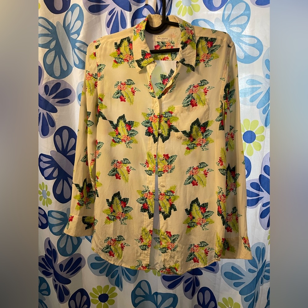 Silk Floral Blouse